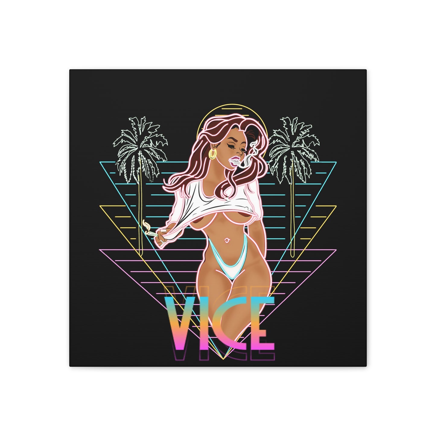 VVS Neon Vice Canvas Print, Stretched, 0.75"