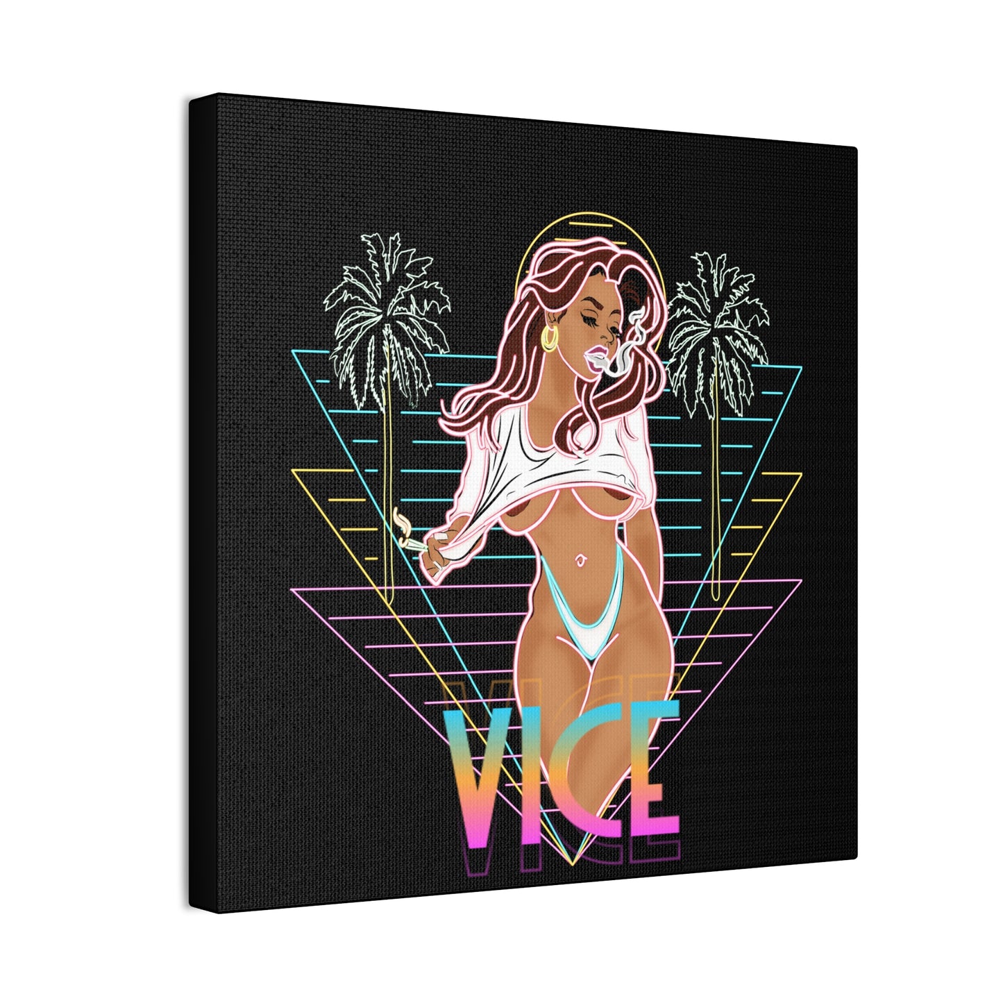 VVS Neon Vice Canvas Print, Stretched, 0.75"