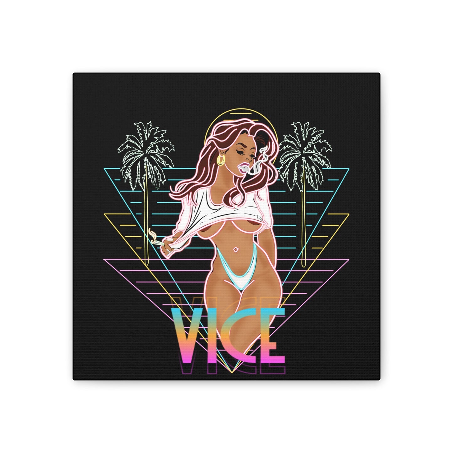 VVS Neon Vice Canvas Print, Stretched, 0.75"