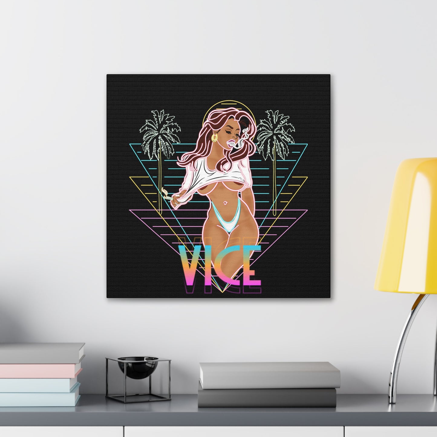 VVS Neon Vice Canvas Print, Stretched, 0.75"