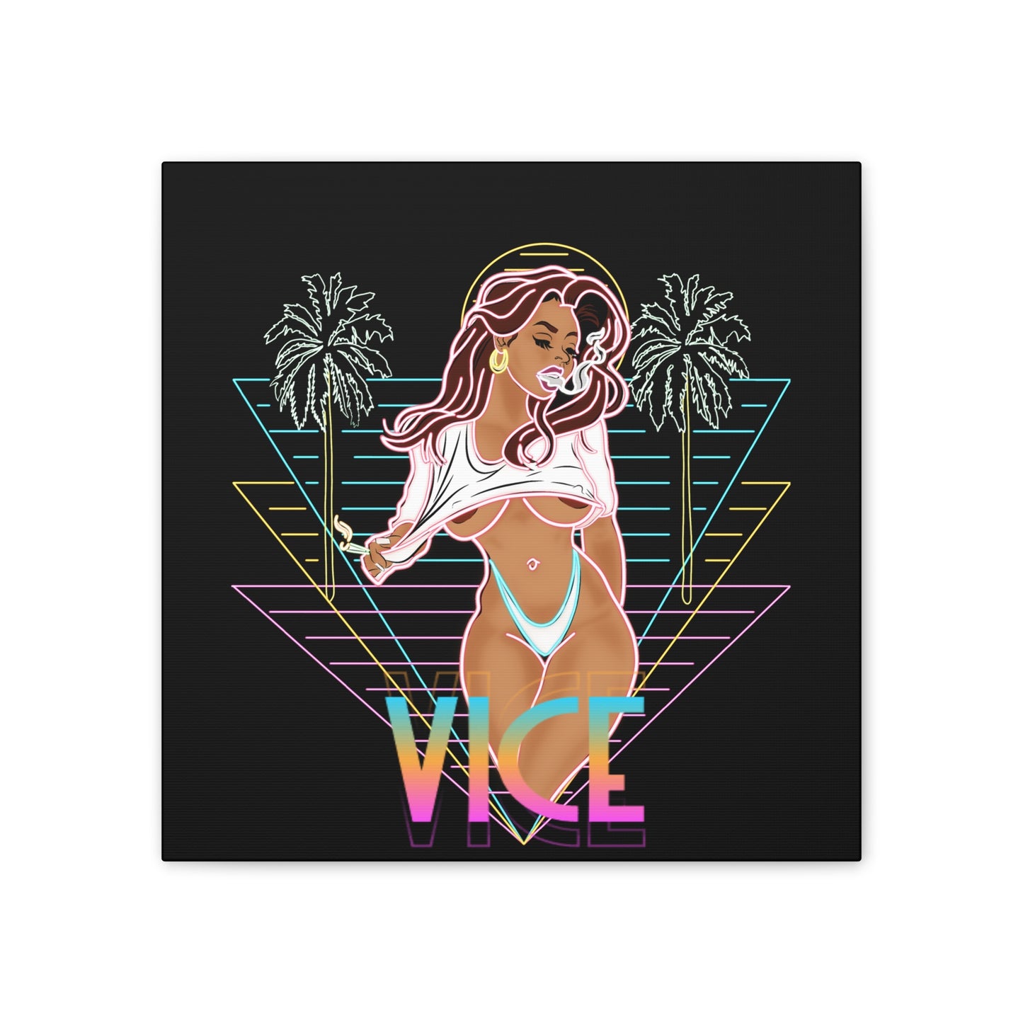 VVS Neon Vice Canvas Print, Stretched, 0.75"