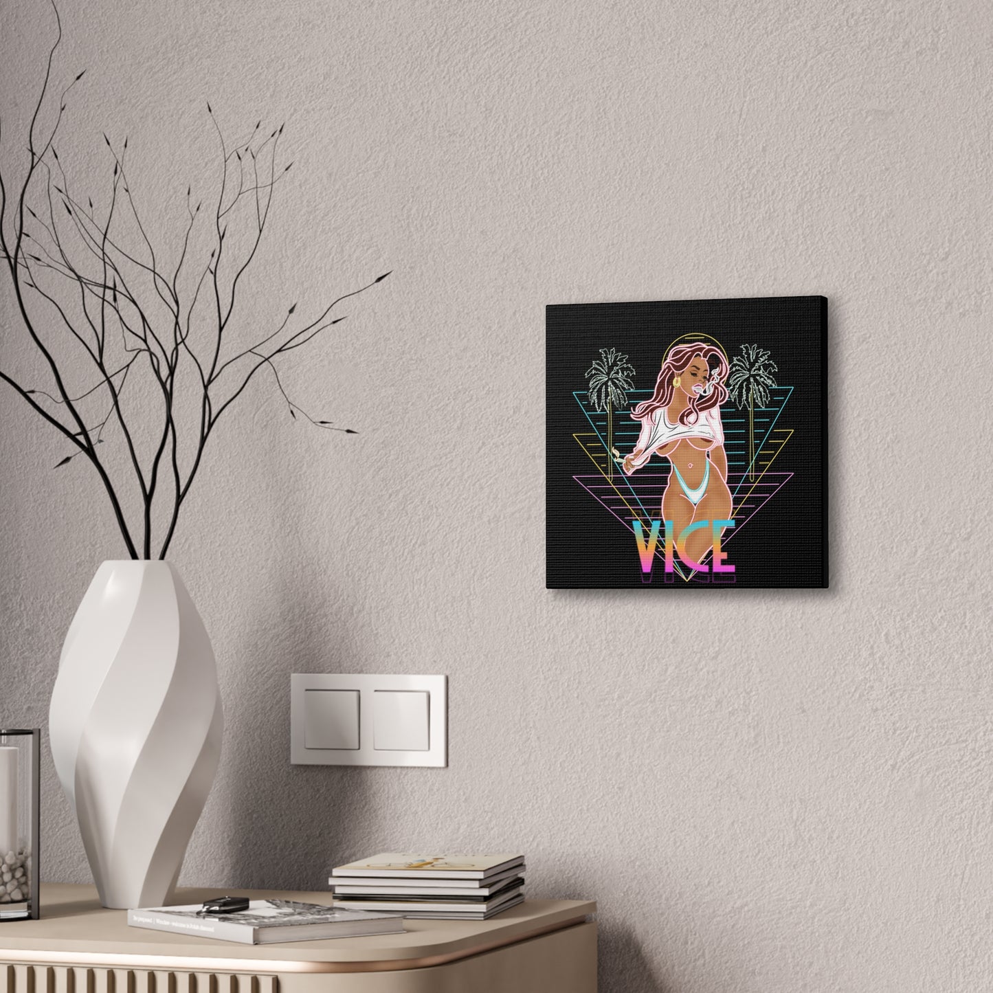 VVS Neon Vice Canvas Print, Stretched, 0.75"