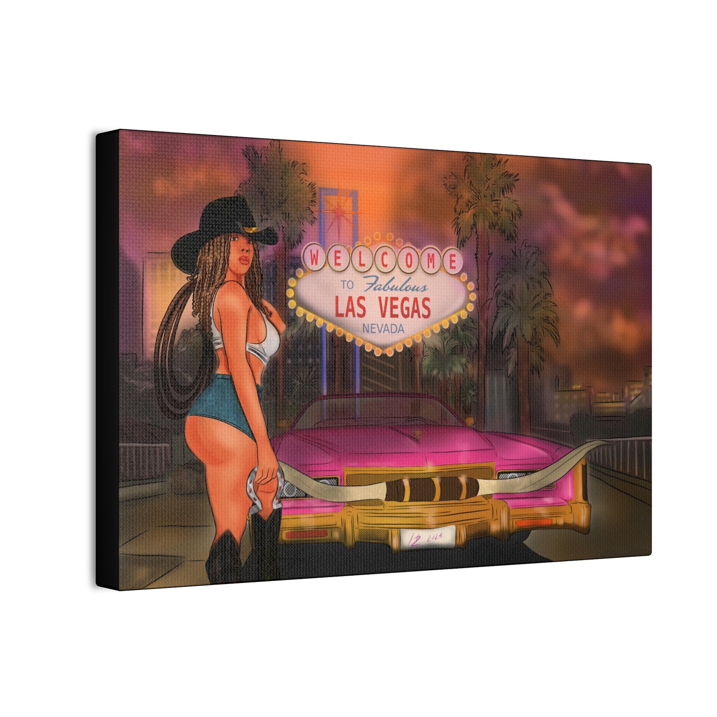 VVS Las Vegas Canvas Stretched, 0.75"